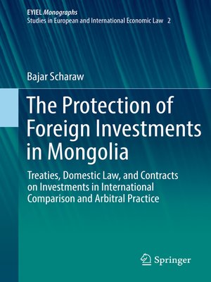 cover image of The Protection of Foreign Investments in Mongolia
